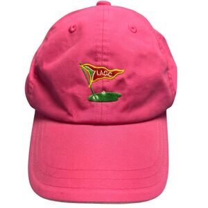 Garb Performance Youth Pink White LACC Golf Hat Adjustable Mesh Back Cap